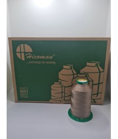 CAJA CONOS HILO NYLON TAUPE CLARO 205 Nº7 (12 UNIDADES)