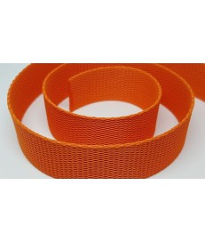 CINTA POLIPROPILENO 25MM NARANJA ALTA CALIDAD PARA MOCHILAS