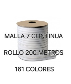 CREMALLERA CONTINUA NYLON MALLA 7 ( ROLLO 200 METROS )