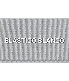 ELASTICO BLANCO LISO RECUBIERTO  (25 METROS)