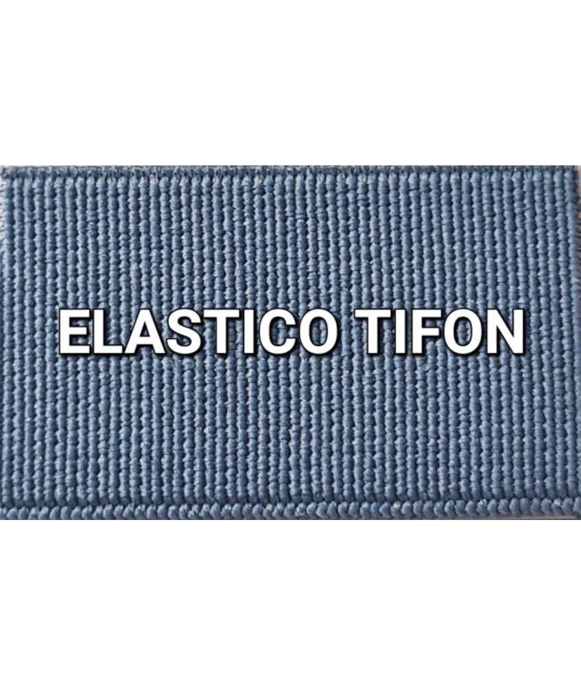 ELASTICO AZUL TIFON LISO RECUBIERTO  (25 METROS)