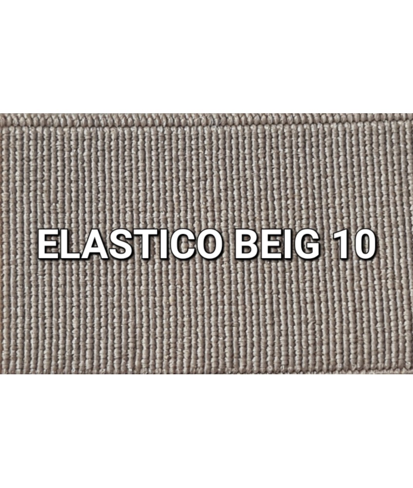 ELASTICO BEIG 10 LISO RECUBIERTO  (25 METROS)