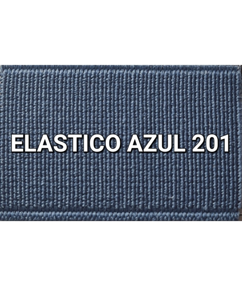 ELASTICO AZUL 201 LISO RECUBIERTO  (25 METROS)