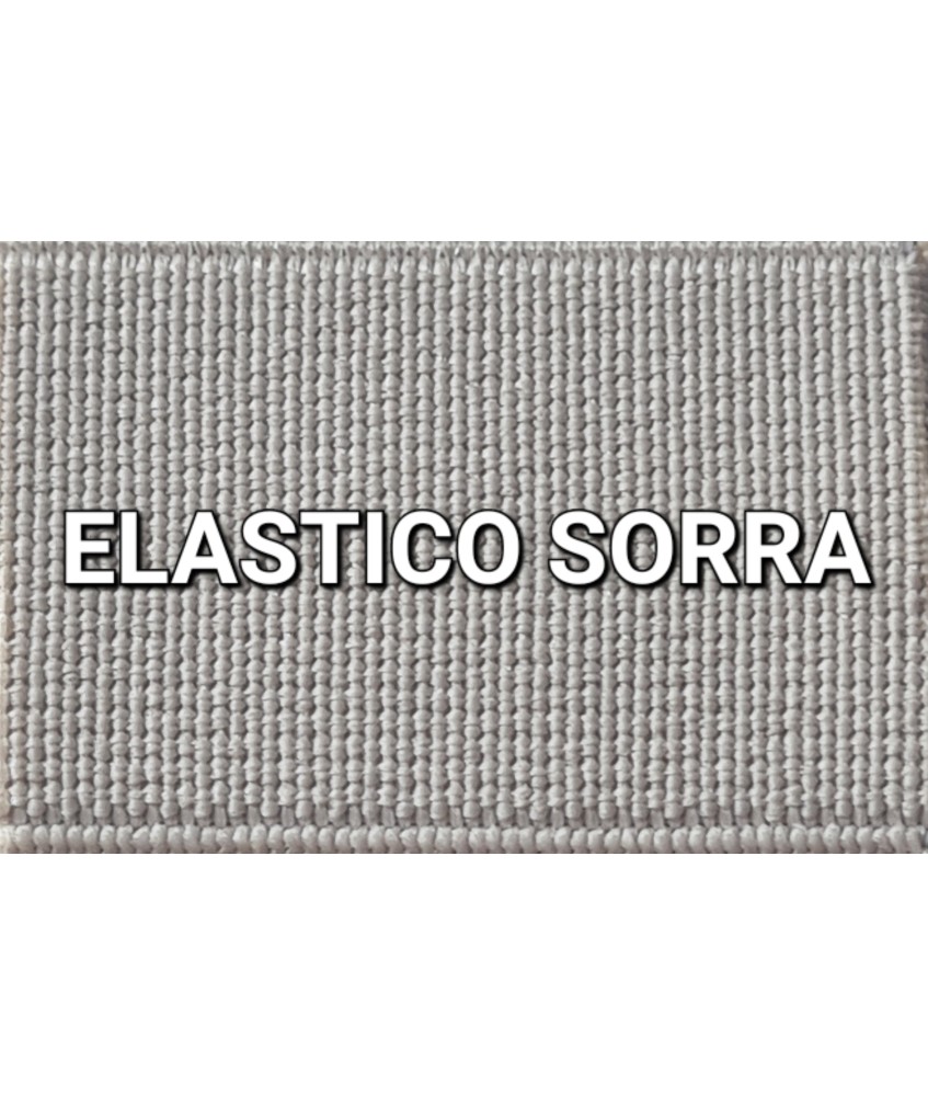 ELASTICO BEIG SORRA  LISO RECUBIERTO  (25 METROS)