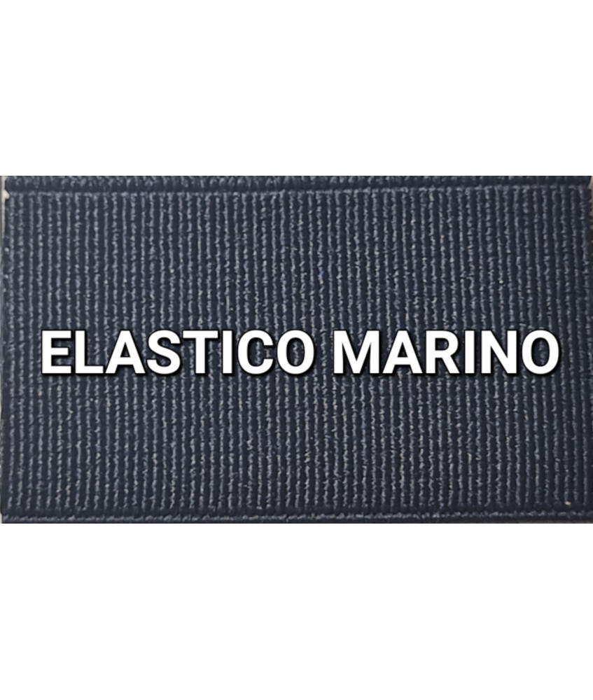 ELASTICO AZUL MARINO LISO RECUBIERTO  (25 METROS)