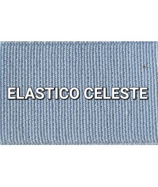 ELASTICO AZUL CELESTE LISO RECUBIERTO  (25 METROS)