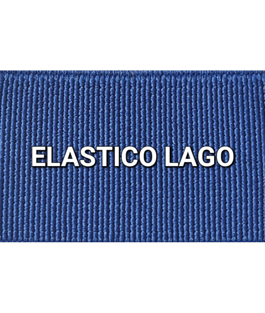 ELASTICO AZUL LAGO LISO RECUBIERTO  (25 METROS)