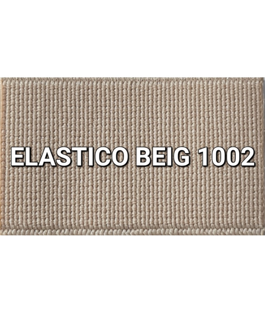 ELASTICO BEIG 1002 LISO RECUBIERTO  (25 METROS)