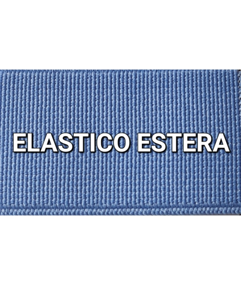 ELASTICO AZUL ESTERA LISO RECUBIERTO  (25 METROS)