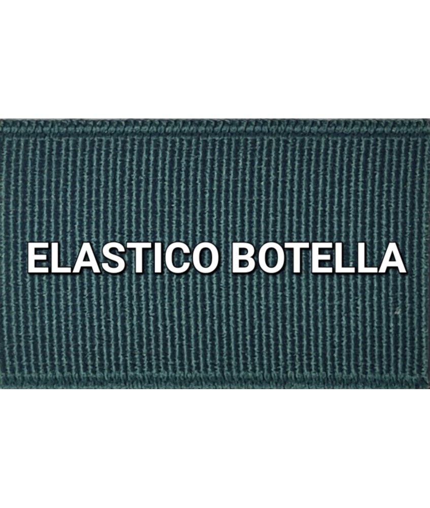 ELASTICO VERDE BOTELLA LISO RECUBIERTO (25 METROS)