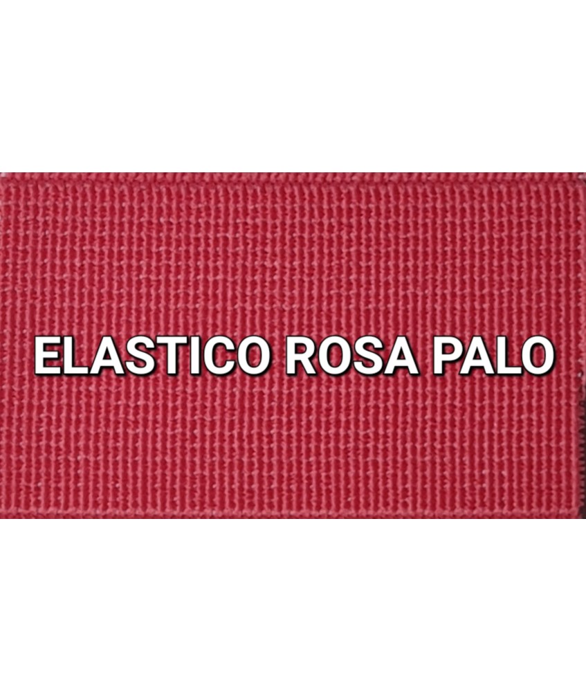 ELASTICO ROSA PALO  LISO RECUBIERTO  (25 METROS)