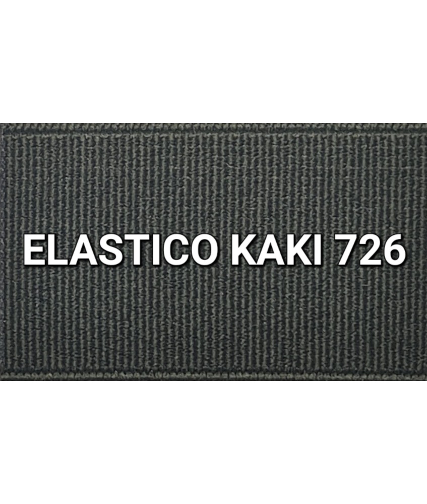 ELASTICO VERDE KAKI LISO RECUBIERTO (25 METROS)