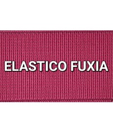 ELASTICO FUXIA  LISO RECUBIERTO  (25 METROS)