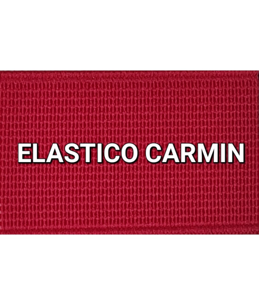 ELASTICO ROSA CARMIN  LISO RECUBIERTO  (25 METROS)