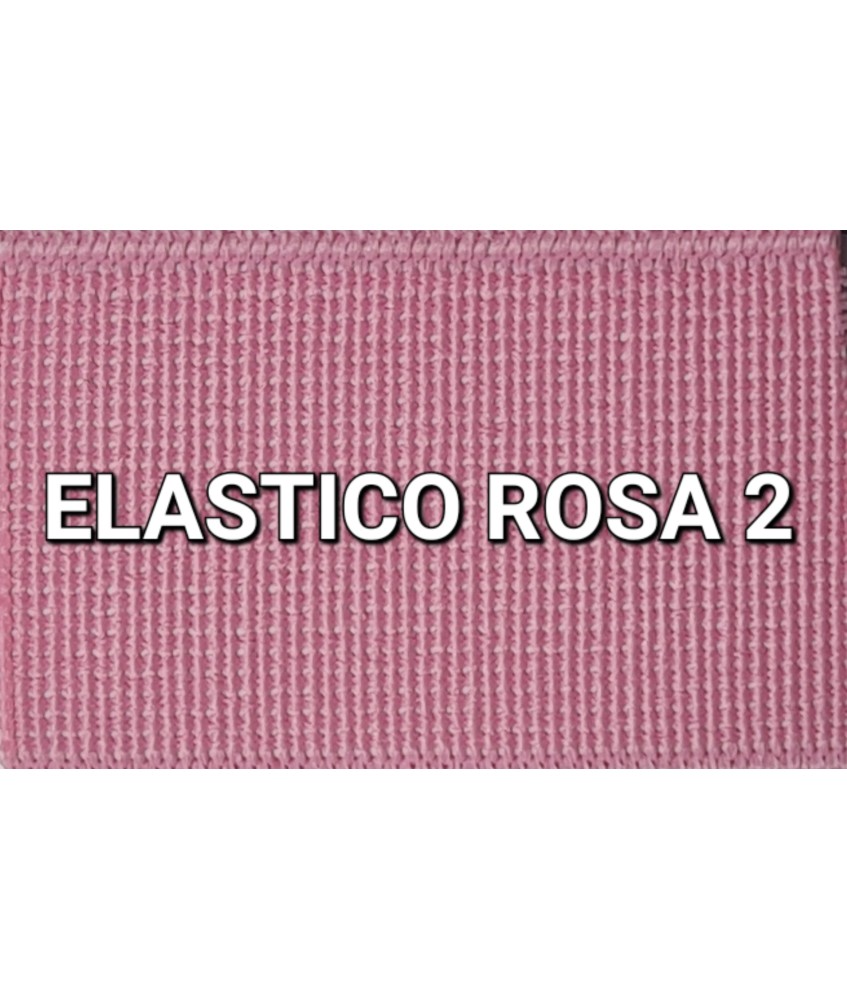 ELASTICO ROSA LISO RECUBIERTO  (25 METROS)