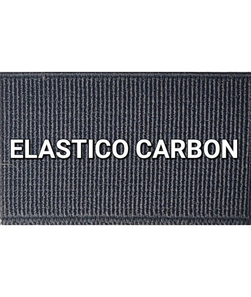 ELASTICO GRIS OSCURO LISO RECUBIERTO (25 METROS)