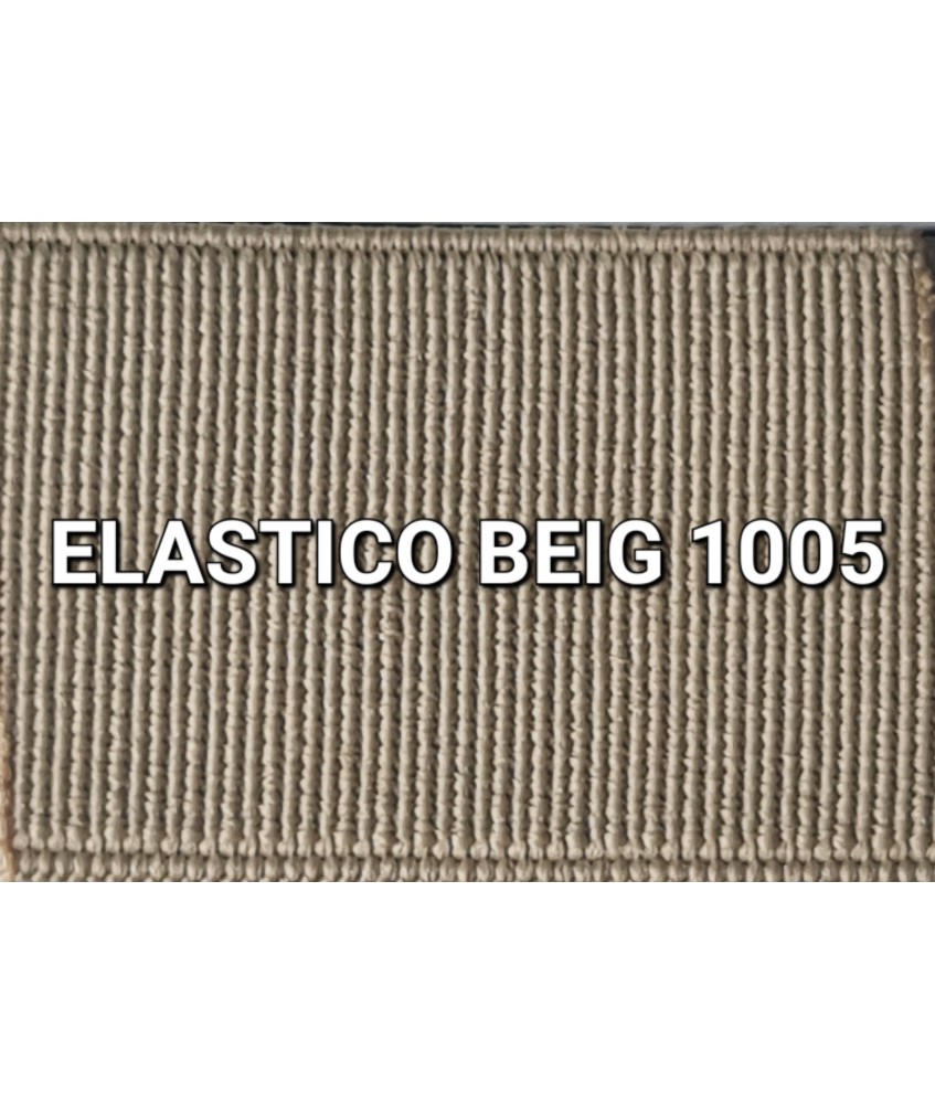 ELASTICO BEIG 1005 LISO RECUBIERTO  (25 METROS)