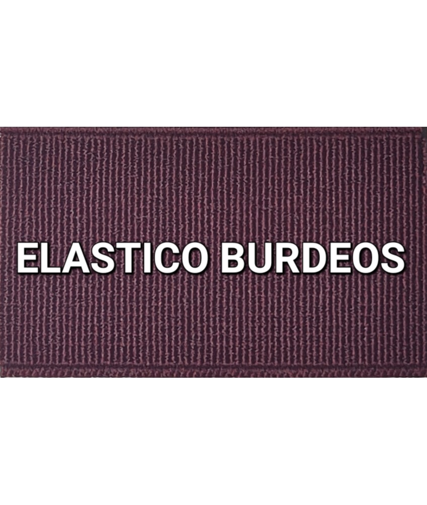 ELASTICO BURDEOS LISO RECUBIERTO (25 METROS)