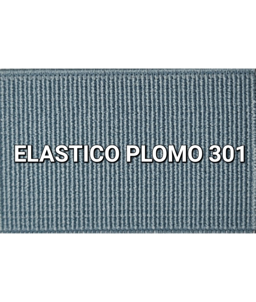 ELASTICO GRIS PLOMO LISO RECUBIERTO (25 METROS)