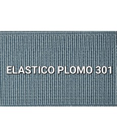 ELASTICO GRIS PLOMO LISO RECUBIERTO (25 METROS)