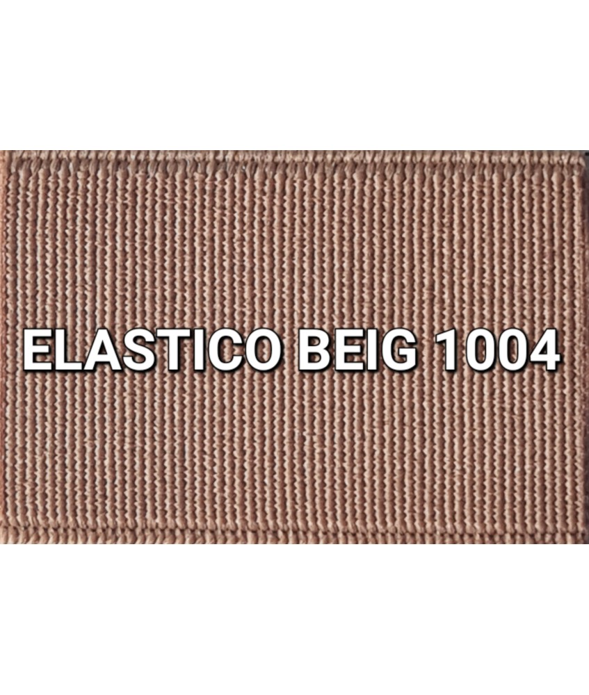 ELASTICO BEIG 1004 LISO RECUBIERTO  (25 METROS)