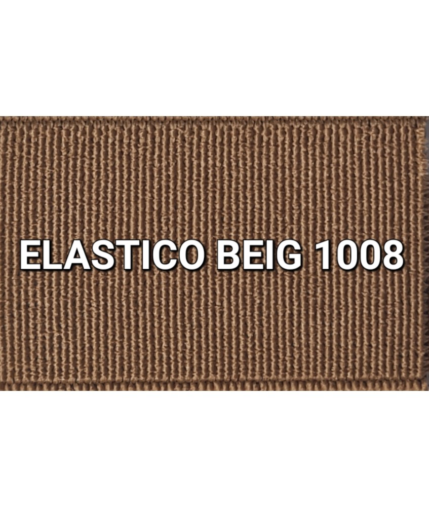 ELASTICO BEIG 1008 LISO RECUBIERTO  (25 METROS)