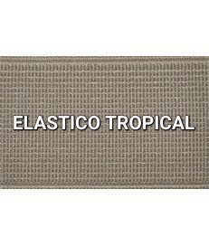 ELASTICO BEIG TROPICAL LISO RECUBIERTO (25 METROS)