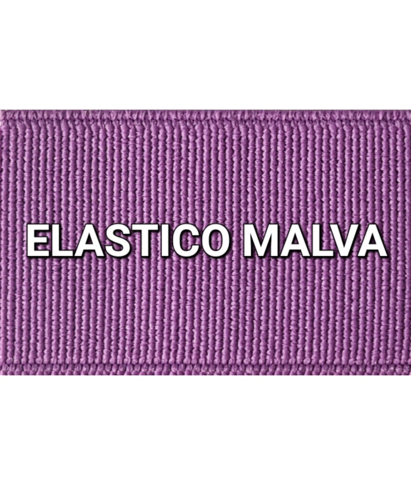 ELASTICO MALVA LISO RECUBIERTO  (25 METROS)