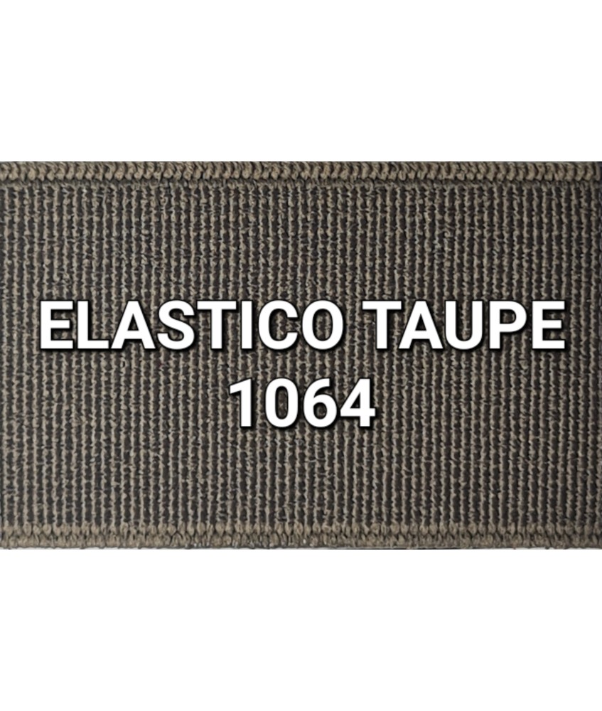 ELASTICO TAUPE OSCURO LISO RECUBIERTO  (25 METROS)