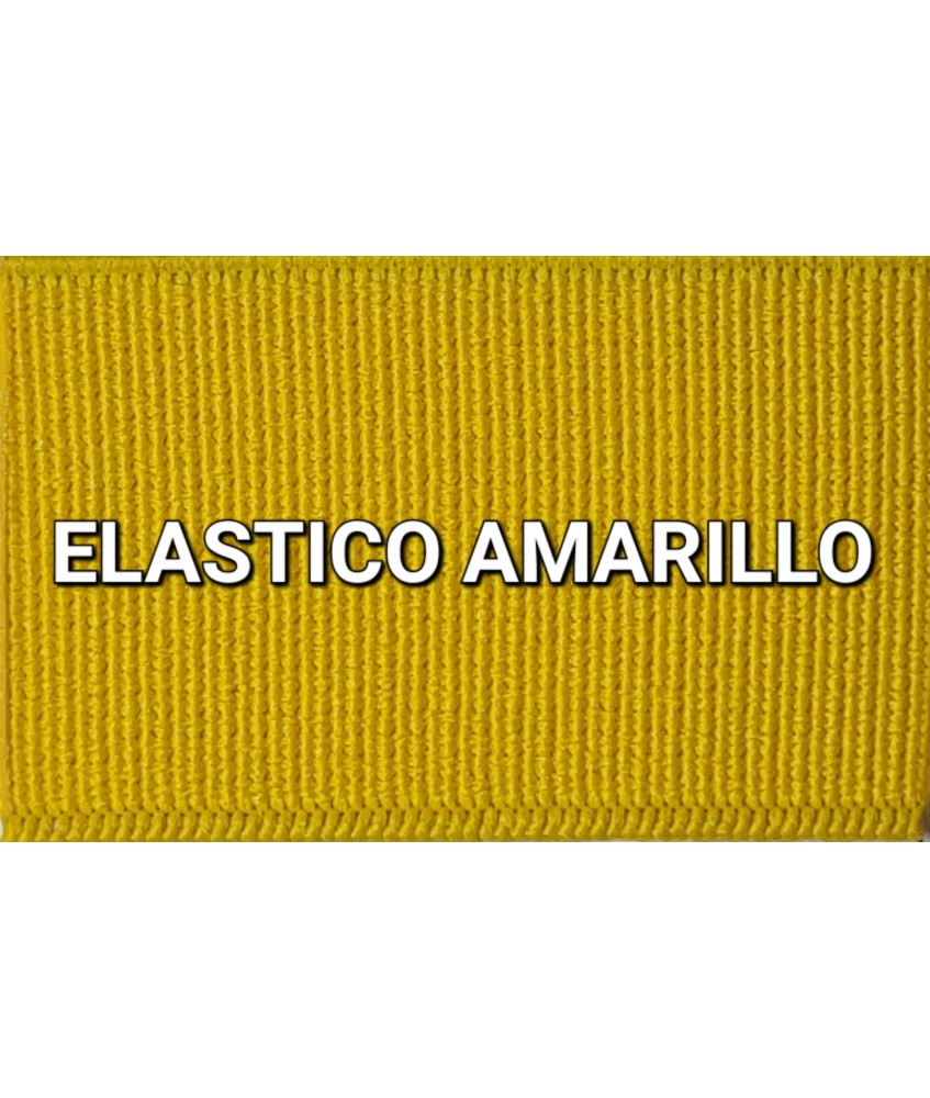 ELASTICO AMARILLO LISO RECUBIERTO  (25 METROS)