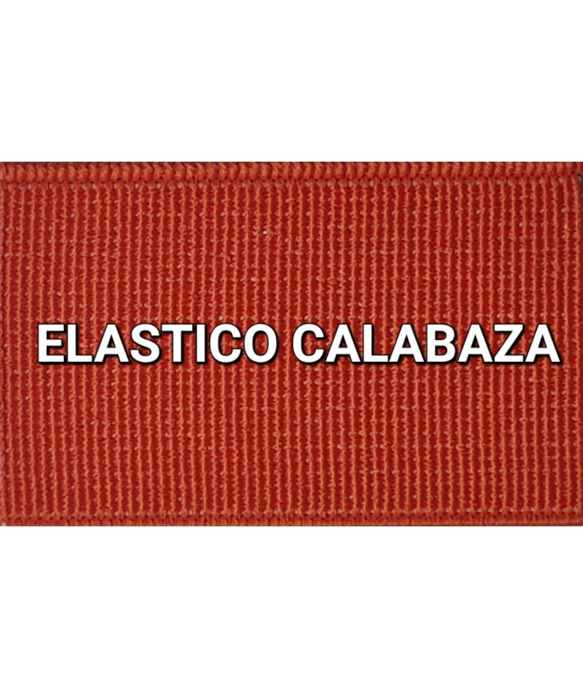 ELASTICO NARAJA LISO RECUBIERTO  (25 METROS)