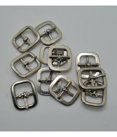 HEBILLA MEDIANA 12MM CUADRADA PLATA - PACK 500 UDS