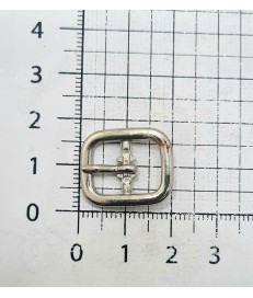 HEBILLA MEDIANA 12MM CUADRADA PLATA - PACK 500 UDS