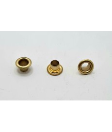 PACK OJALES 5MM HIERRO ORO MATE PASACORDON