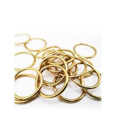 ANILLA HIERRO 30MM DORADA ORO  (100 UNIDADES)