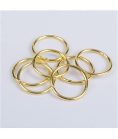 ANILLA HIERRO 30MM DORADA ORO  (100 UNIDADES)