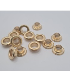 PACK OJALES 7.5MM HIERRO ORO FINO