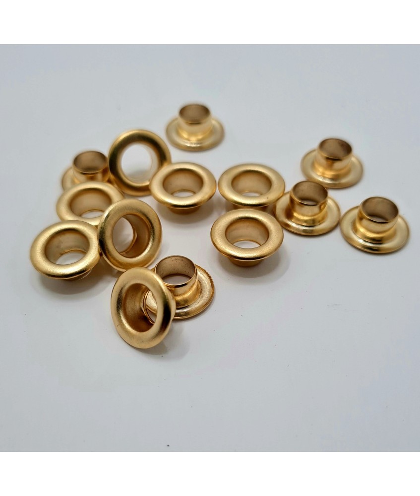 PACK OJALES 7.5MM HIERRO ORO FINO