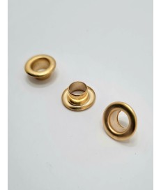 PACK OJALES 7.5MM HIERRO ORO FINO
