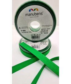 CINTA FALLA GROSS GRAIN 14MM VERDE ( 20 METROS )