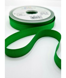 CINTA FALLA GROSS GRAIN 14MM VERDE ( 20 METROS )