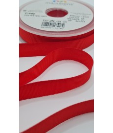 CINTA FALLA GROSS GRAIN 14MM ROJO SANGRE ( 20 METROS )