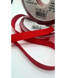 CINTA FALLA GROSS GRAIN 14MM ROJO VINO  ( 20 METROS )