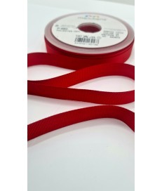 CINTA FALLA GROSS GRAIN 14MM ROJO VINO  ( 20 METROS )