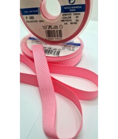 CINTA FALLA GROSS GRAIN 14MM ROSA ( 20 METROS )