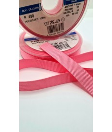 CINTA FALLA GROSS GRAIN 14MM ROSA ( 20 METROS )