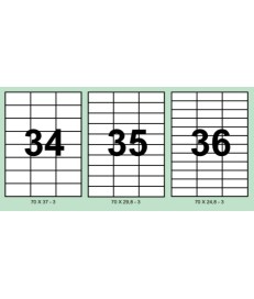 ETIQUETAS ADHESIVAS BLANCAS DIN-A4 (CAJA 500 HOJAS)