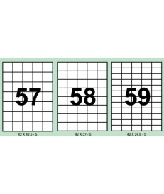 ETIQUETAS ADHESIVAS BLANCAS DIN-A4 (CAJA 500 HOJAS)