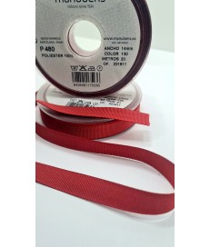 CINTA FALLA GROSS GRAIN 14MM GRANATE VINO  ( 20 METROS )
