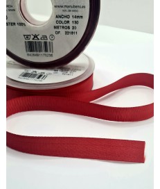 CINTA FALLA GROSS GRAIN 14MM GRANATE VINO  ( 20 METROS )